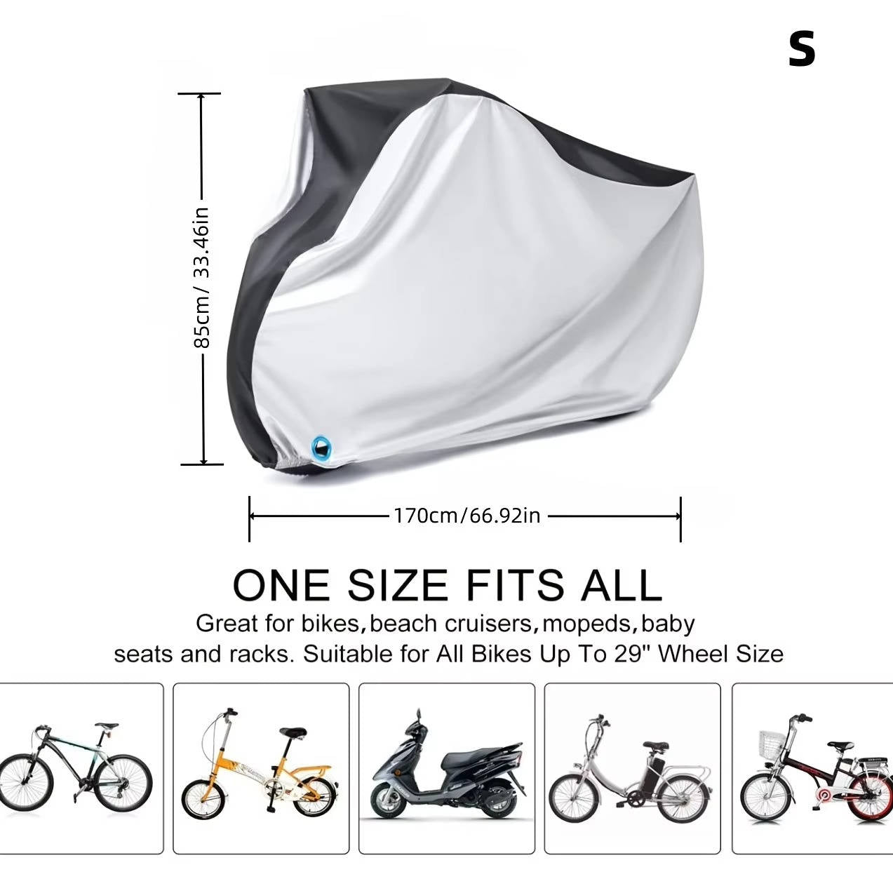 Waterproof Electric Bike Cover with Lock Hole