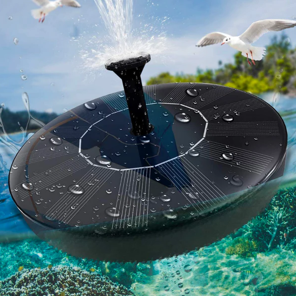 Solar Garden Fountain Pump with 4 Spray Modes