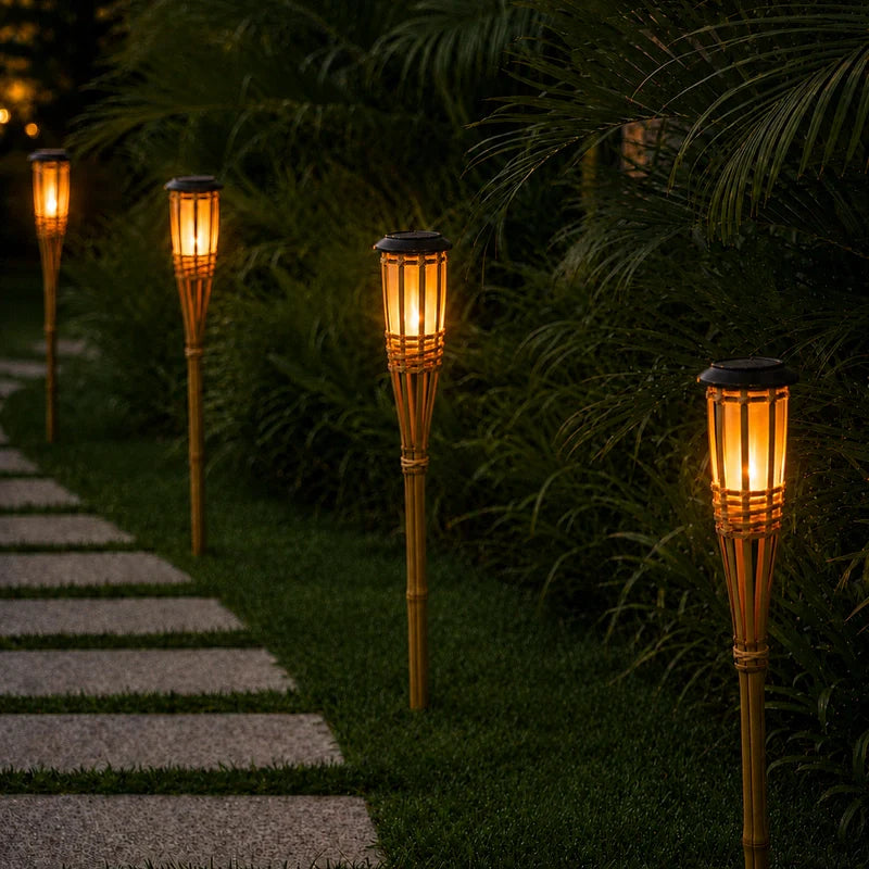 Solar Garden Torch Lights for Pathways