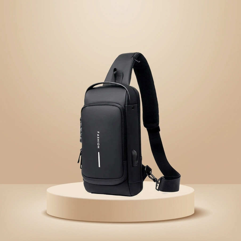 Secure Anti-Theft Backpack with USB Charging & Hidden Zipper Lock