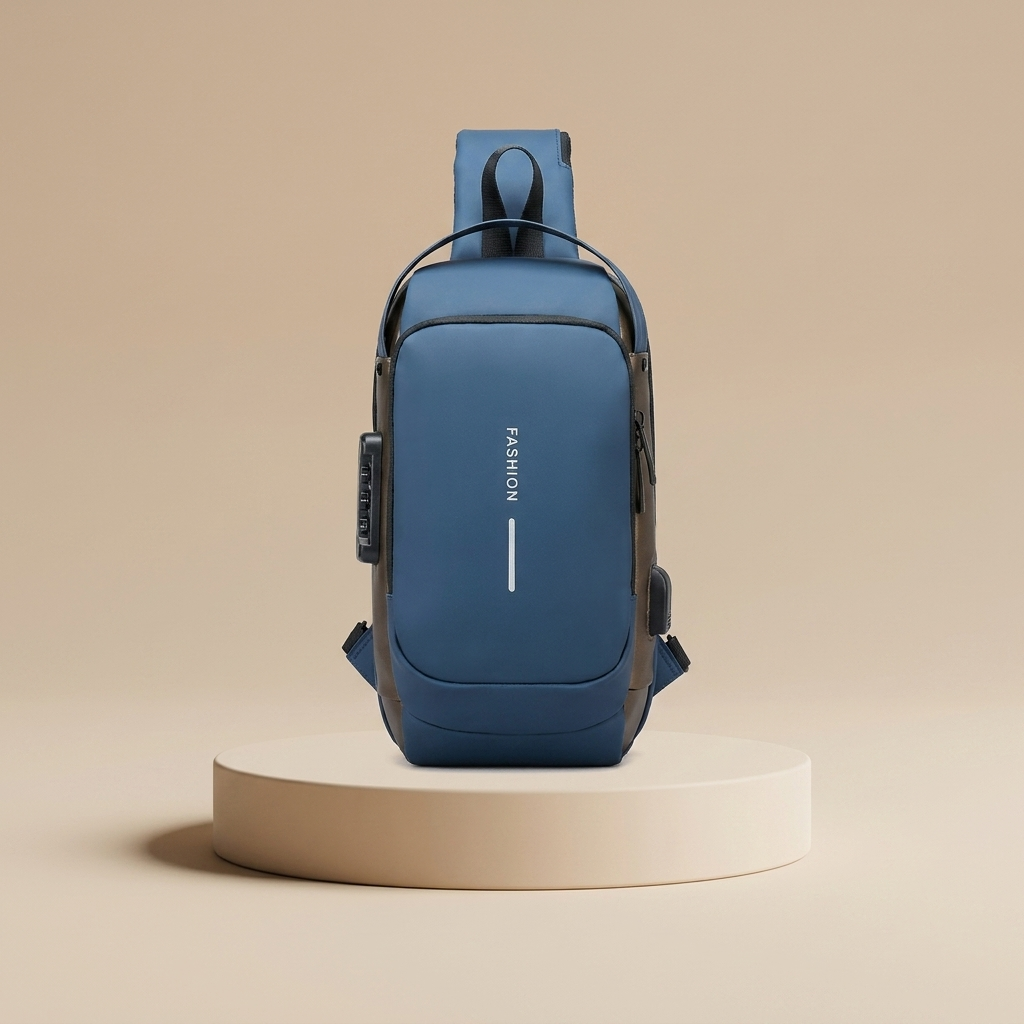 Secure Anti-Theft Backpack with USB Charging & Hidden Zipper Lock