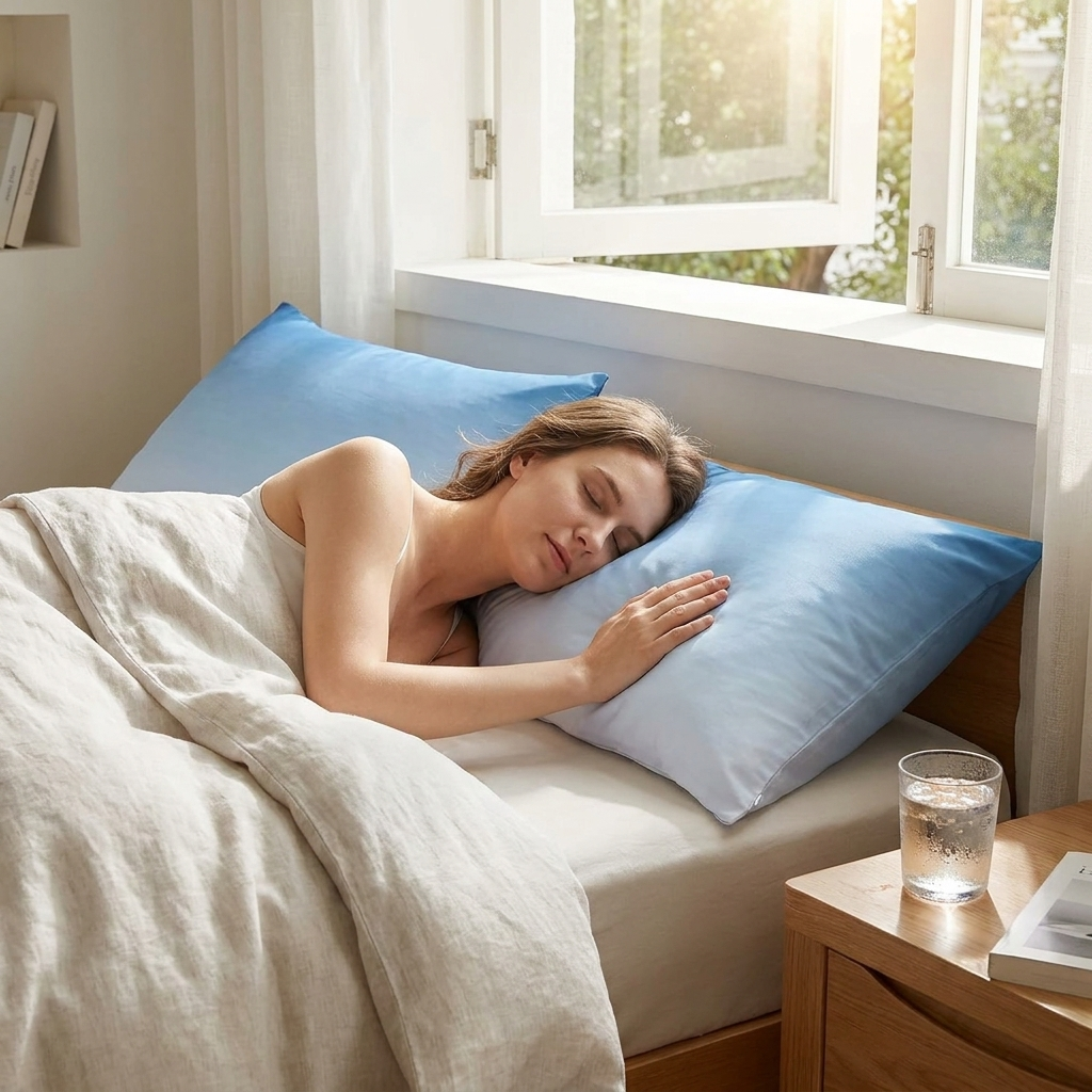 Blue Cooling Pillowcases - 2 Pack