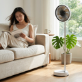 Foldable Oscillating Standing Fan with Remote Control