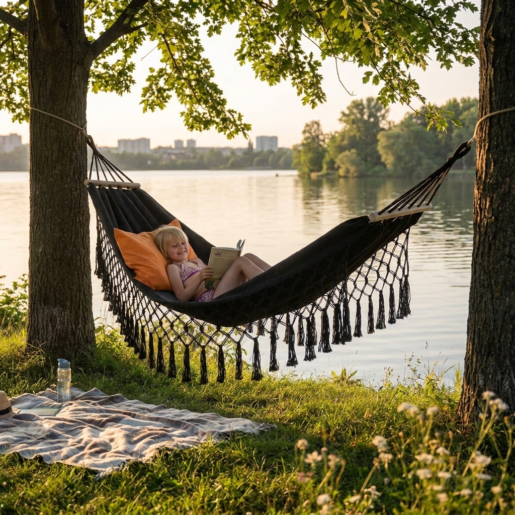 Portable Cotton Camping Hammock