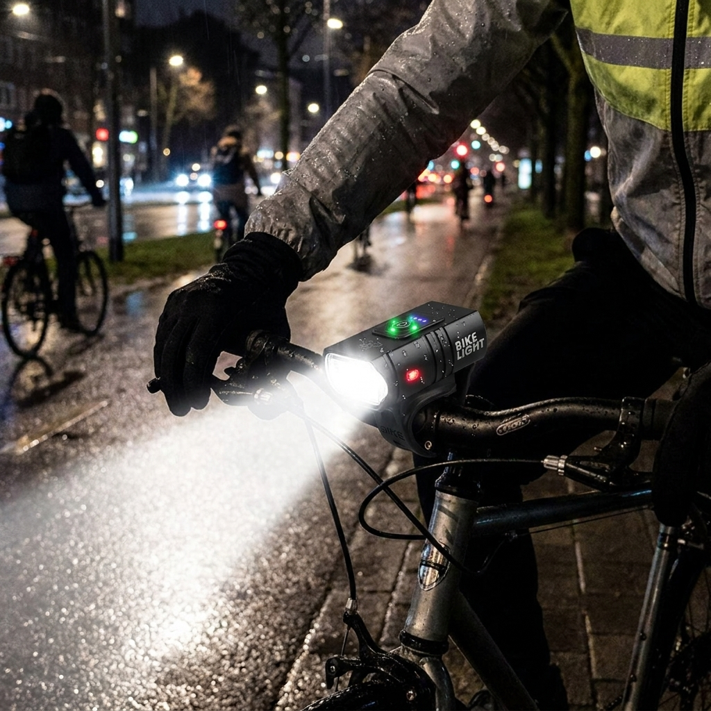 1000-Lumen USB Rechargeable Bike Light
