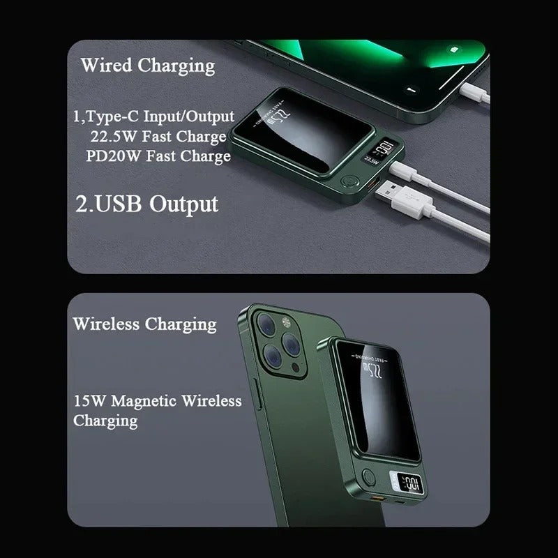 Wireless Magsafe Power Bank With 22.5W Fast Charging