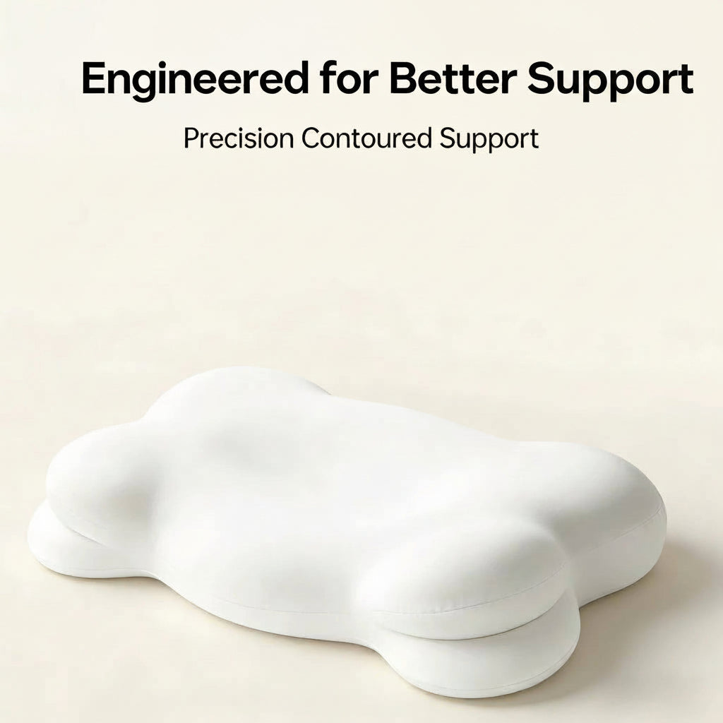 Memory Foam Cooling Pillow with Dual-Height Support