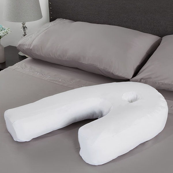 Ergonomic Side Sleeper Pillow With Ear Hole