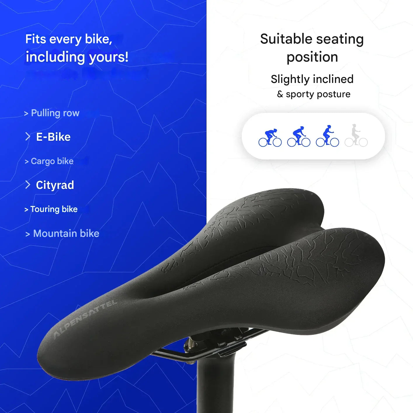 Memory Foam Bike Saddle For City Cycling