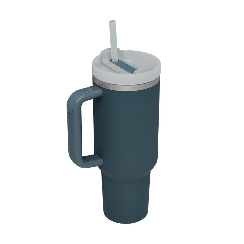 Insulated Travel Mug With Straw