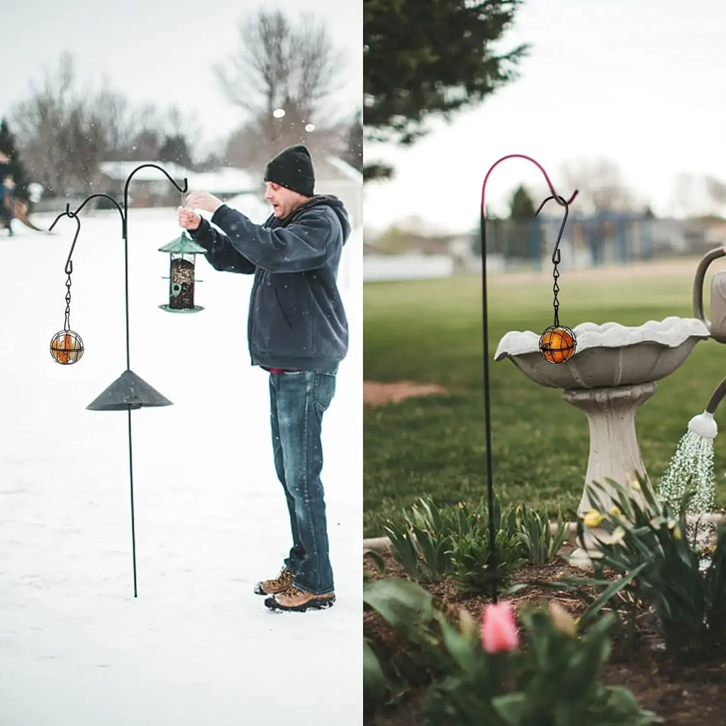 Metal Bird Feeder Set for Garden and Balcony