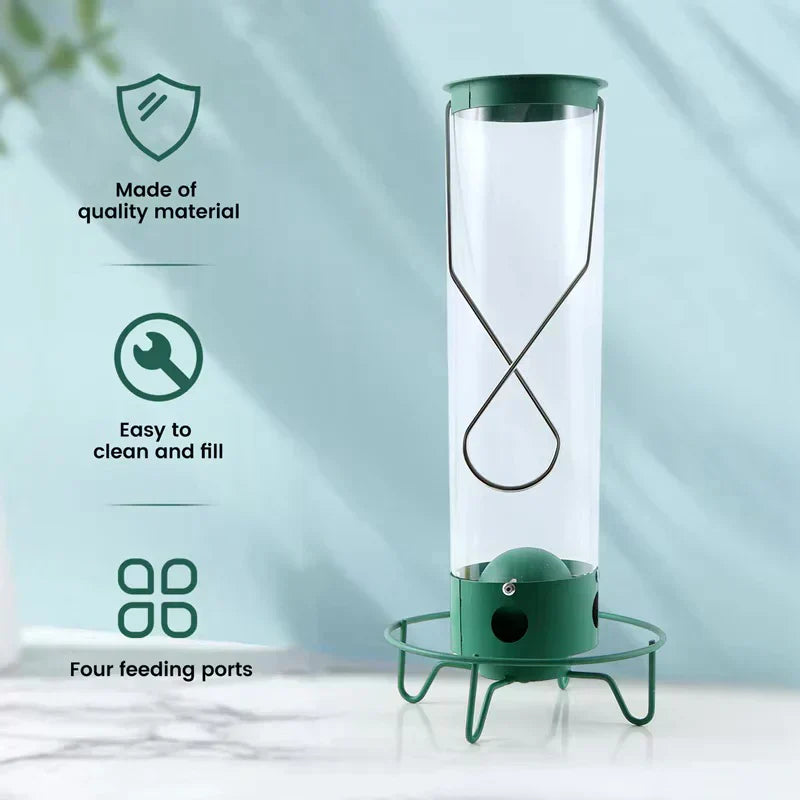 Squirrel-Resistant Metal Bird Feeder