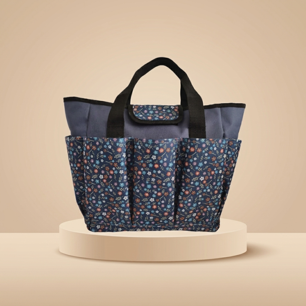 Heavy-Duty Garden Tool Bag | Large Organizer Tote with Pockets