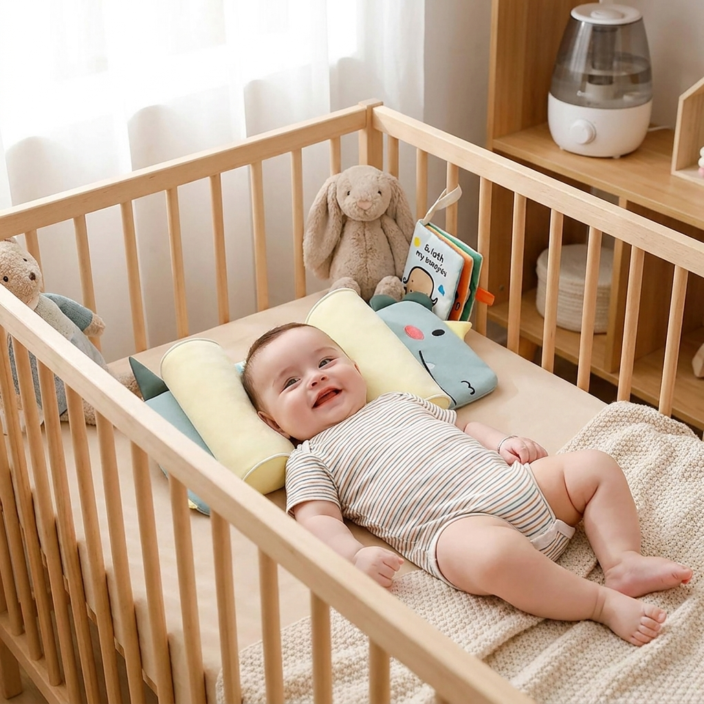 Adjustable Newborn Head Support Pillow