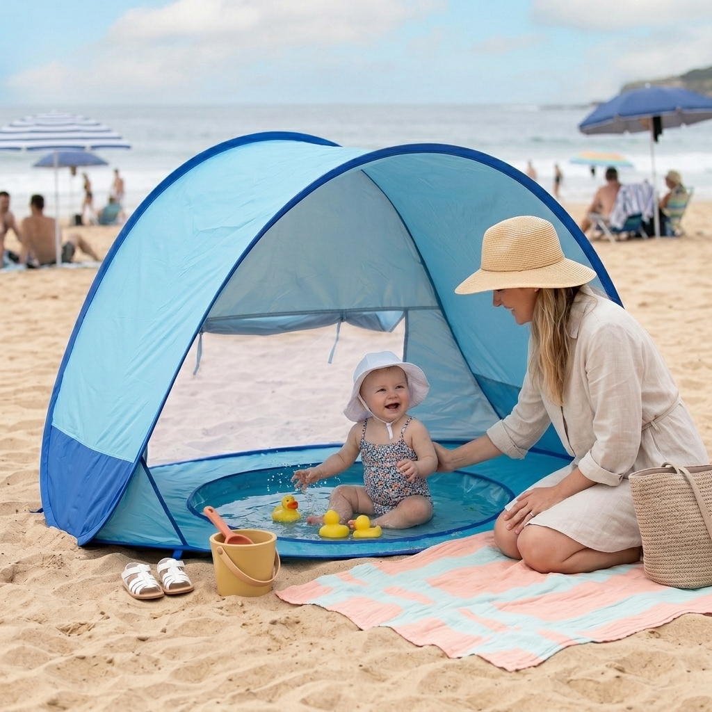 Baby Beach Tent with Paddling Pool