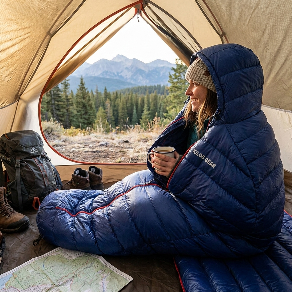 Ultralight Goose Down Camping Sleeping Bag