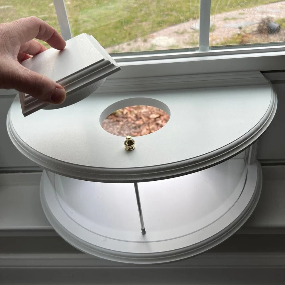 View Window Bird Feeder With Wide Angle Visibility