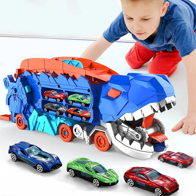 Dinosaur Transporter Truck Play Set