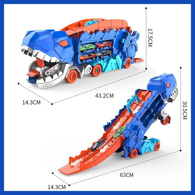 Dinosaur Transporter Truck Play Set