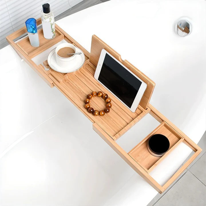 Expandable Bamboo Bath Caddy