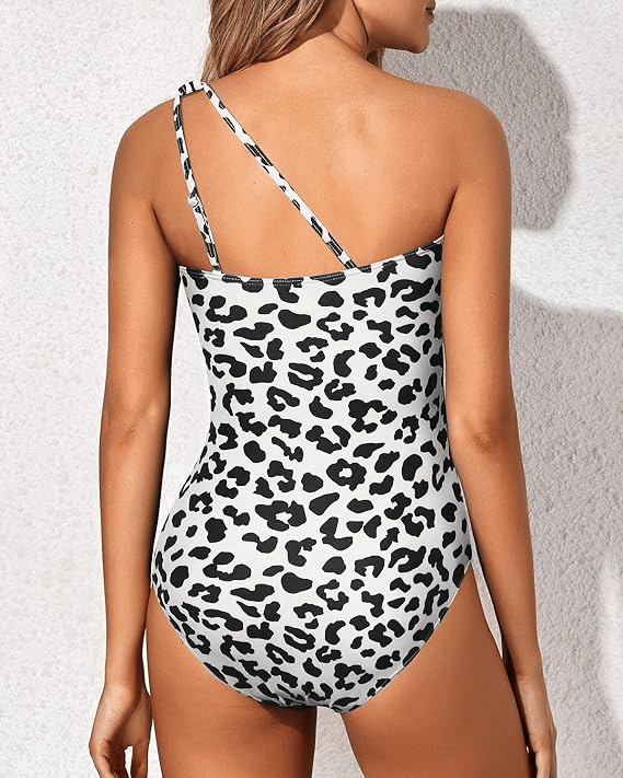 Women's Swimsuit With One Shoulder Design And Tummy Control