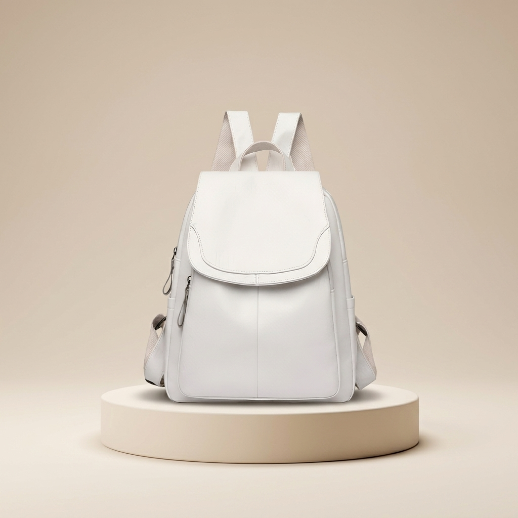 Anti-Theft Leather Backpack for Women | Secure Travel Bag