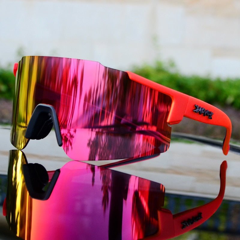 Mirrored Cycling Sunglasses For Road Biking