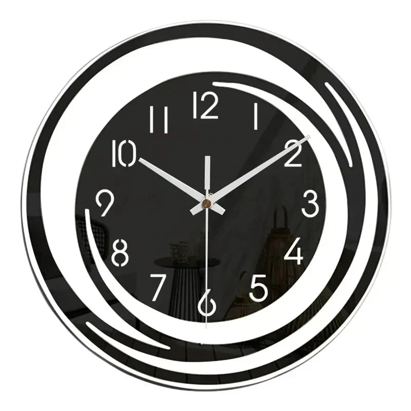 Black Acrylic Wall Clock