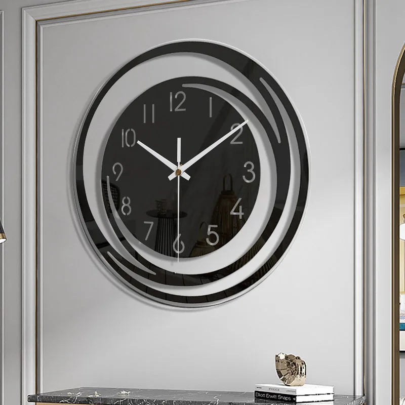 Black Acrylic Wall Clock