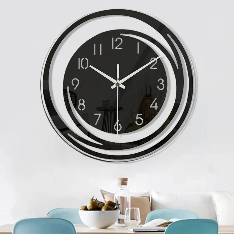 Black Acrylic Wall Clock