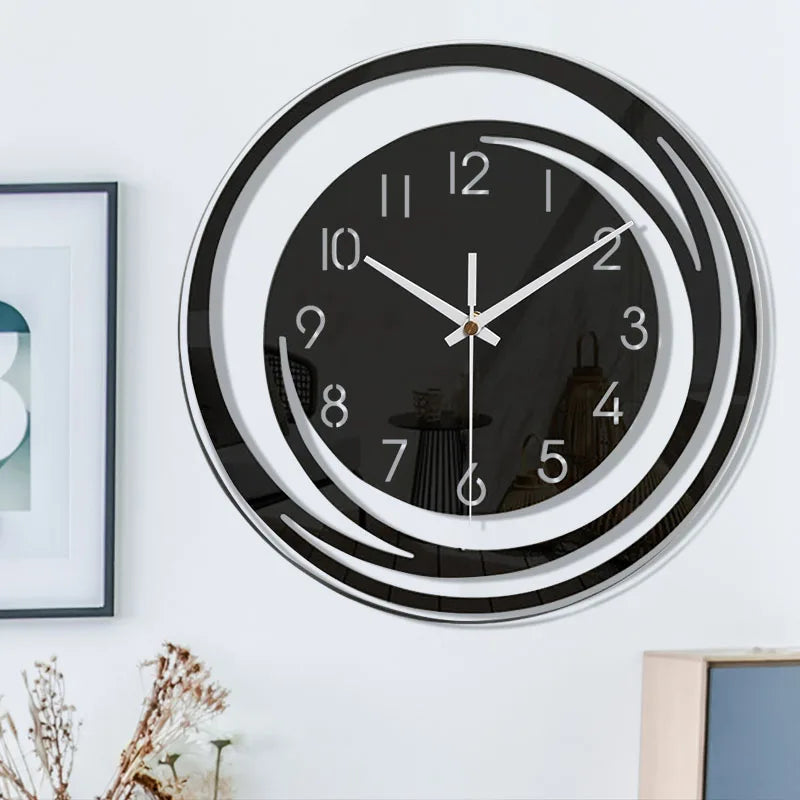 Black Acrylic Wall Clock