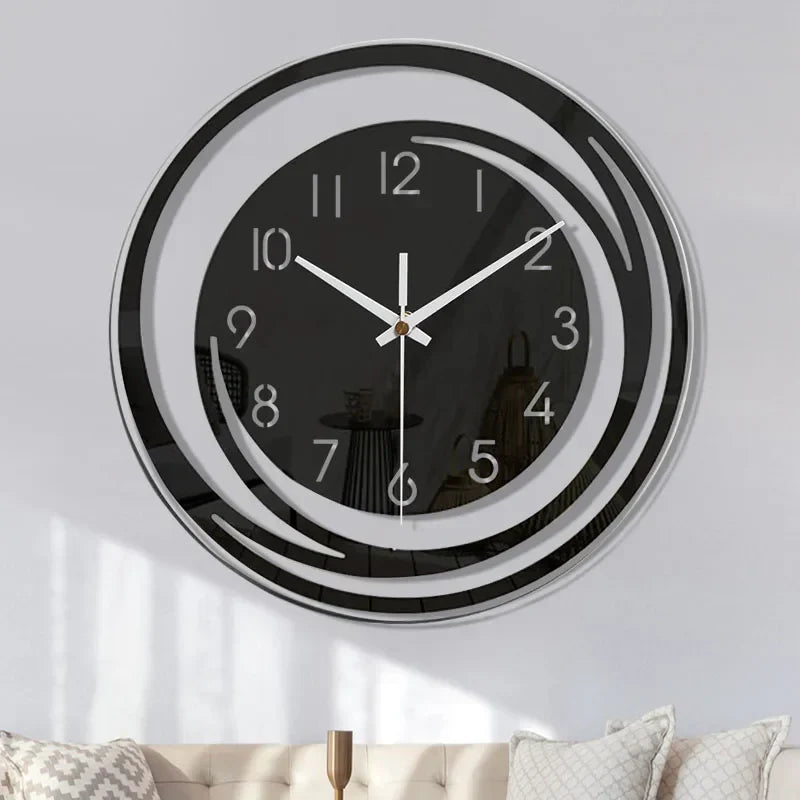 Black Acrylic Wall Clock