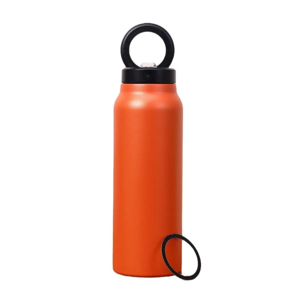24Oz Insulated Water Bottle With Magnetic Phone Holder