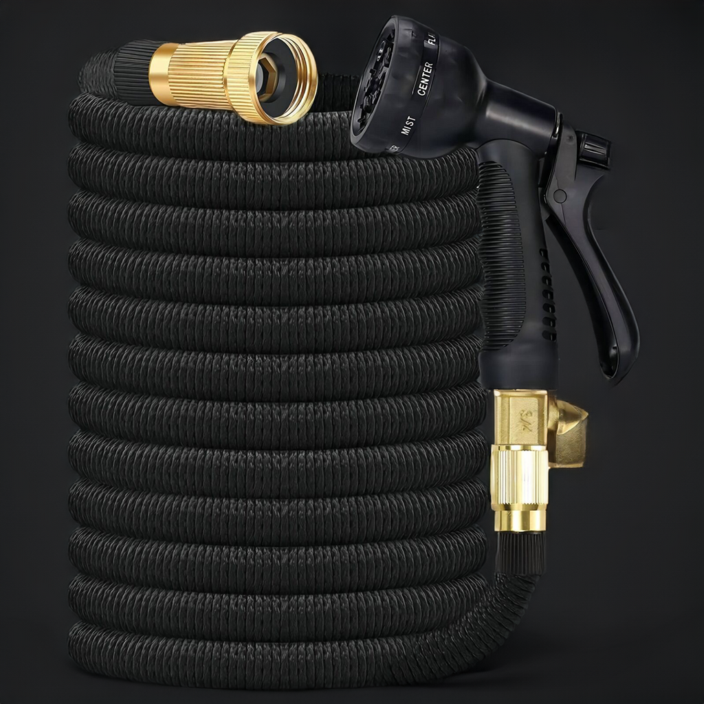 Expandable Garden Hose with Spray Gun