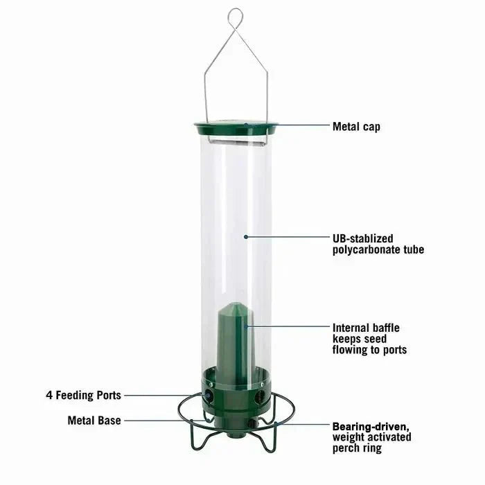 Bird Feeder With Multi-Port System And Protective Function
