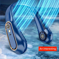 Five-Speed Bladeless Neck Fan with Digital Display