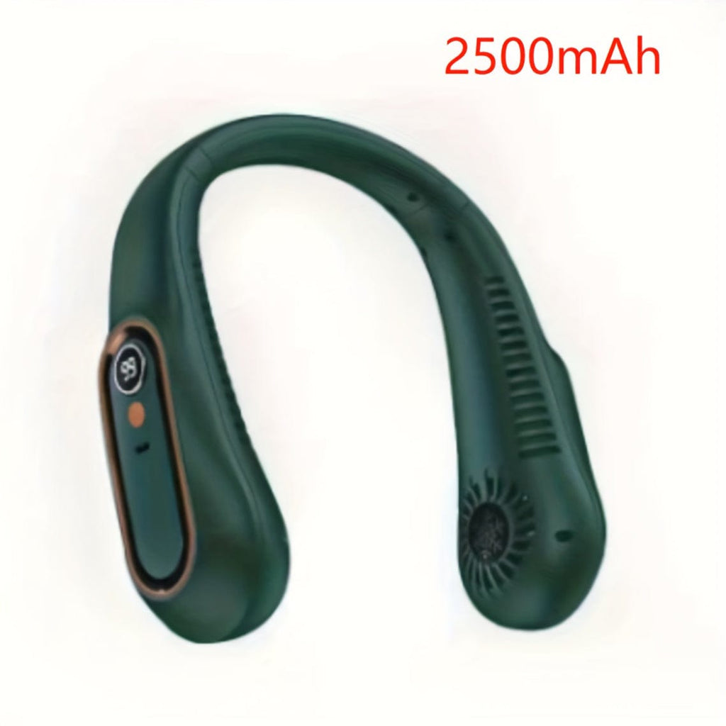 Five-Speed Bladeless Neck Fan with Digital Display