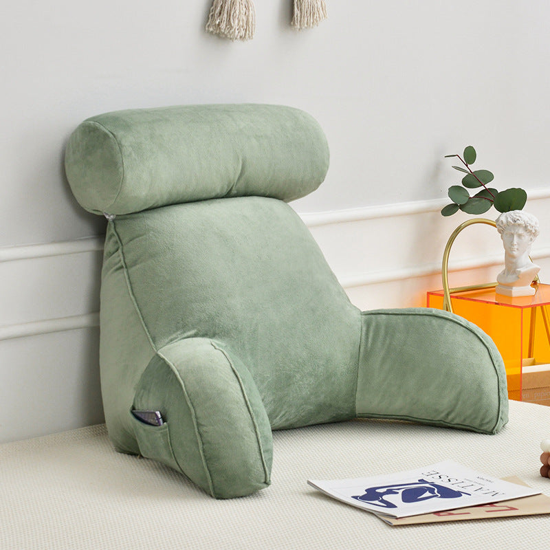 Reading Pillow With Arms And Adjustable Headrest