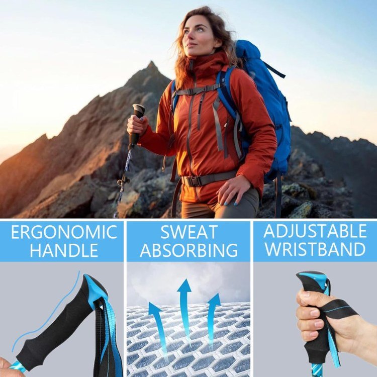 Aluminium Foldable Trekking Poles