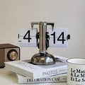 Retro Flip Clock With Steel Accent