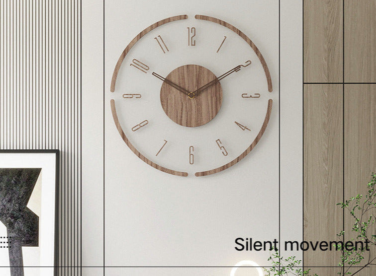 Scandinavian Wooden Wall Clock