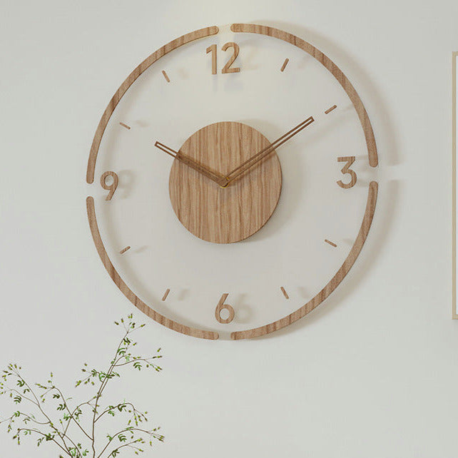 Scandinavian Wooden Wall Clock