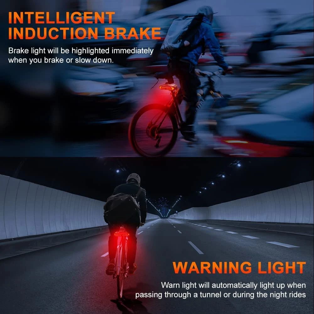 Bike Rear Light With Alarm Function