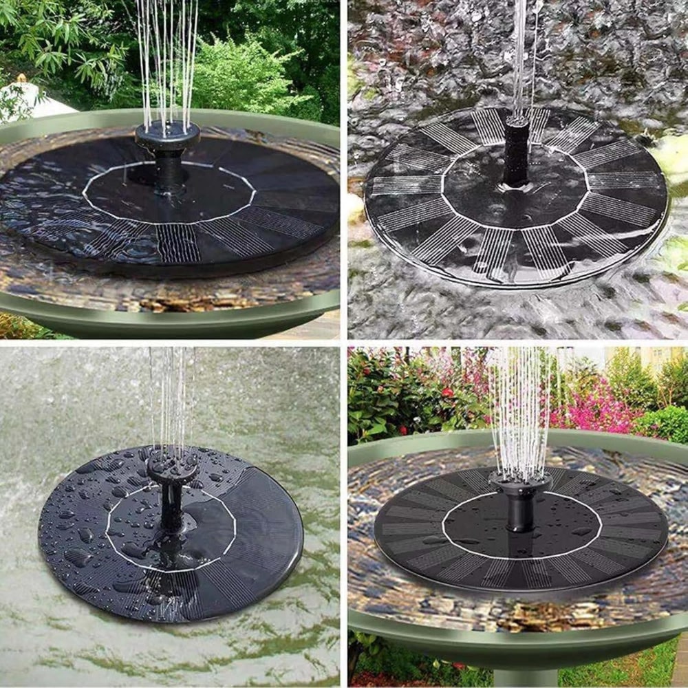 Floating Solar Fountain Pump for Ponds and Birdbaths