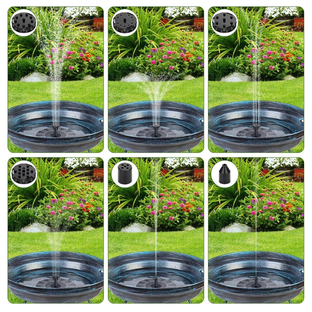Floating Solar Fountain Pump for Ponds and Birdbaths