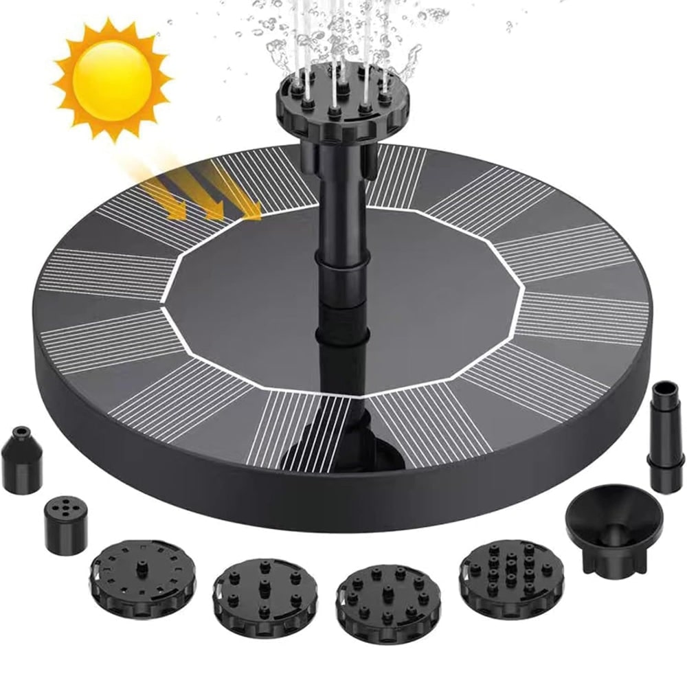 Floating Solar Fountain Pump for Ponds and Birdbaths
