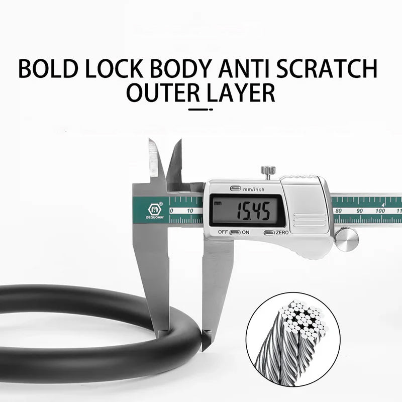Compact Combination Cable Bike Lock