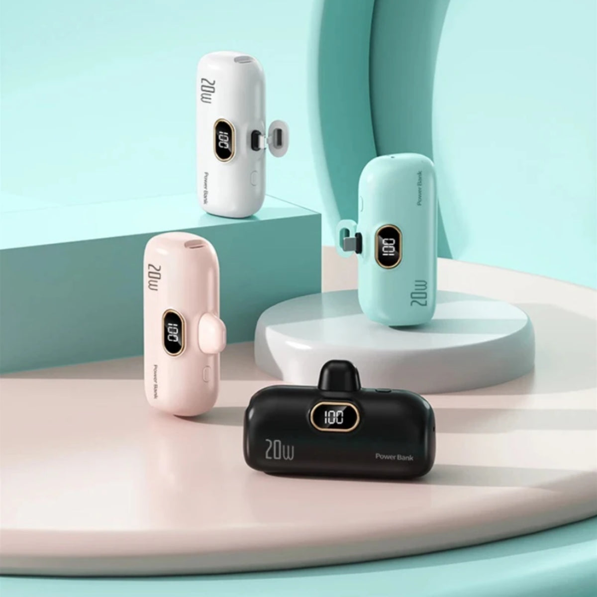 Power Bank With LED Display And Dual Port Compatibility, 30000Mah