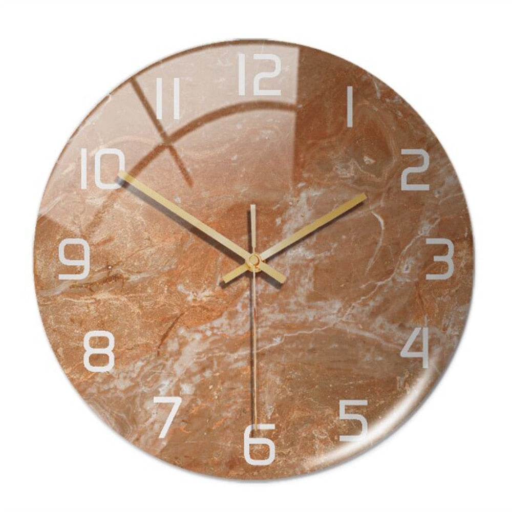 Marble Texture Wall Clock