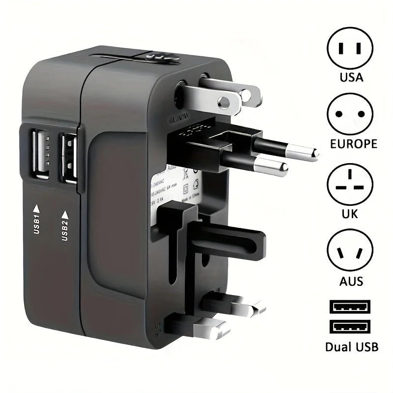 Universal Travel Adapter With USB Ports
